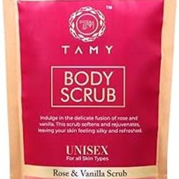 TAMY Rose & Vanilla Body Scrub Luxurious Exfoliating Formula for Soft, Glowing Skin - 200g-image-9