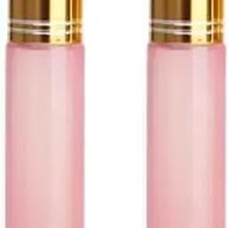 Devinez Multipurpose Pink Frost Color Roll On Glass Bottle with steel Ball, 10 ml with Golden Cap (Pack of 2), for Beauty, Essential Oils, Blends, Skin Care, Travel, Toners, Cosmetic & DIY-25