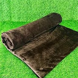 Furnistitchs Premium Flannel Velvet Warm Duvet Cover/Comforter - King Size 90x100 inches - Woollen Fabric (Solid Brown, Double 90x100)-image-39