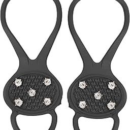 Generic Snow Shoe Spikes, Anti Slip Cleats 36-49 Shoe Size, Lightweight, Black, Minimalist Style, Ideal for Skiing & Mountaineering-image-33