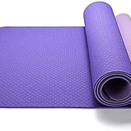IRIS Fitness Non Slip TPE Yoga Mat for Hot Yoga Pilate Gymnastics, Double Sided (72 inch x 24 inch x 6 mm)-image-58