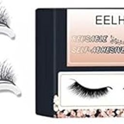 MERISHOPP® 2xFalse Eyelashes Fake Eyelashes Curly Self-Adhesive Thick All Eyes Women Bushy Style|Health & Beauty | Makeup | Eyes | False Eyelashes & Adhesives-image-10
