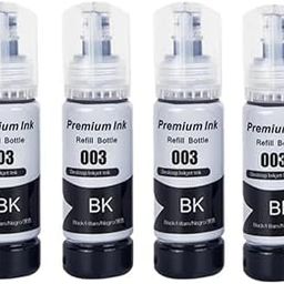 003 Black Ink for Epson L3110, L3150, L3250, L3252 L3115, L3116, L3101, L3210, L3215, L3216, L3151, L3152, L3156, L5190 Printer (003 4BLACK)-image-49