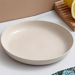 Vortipu Degradable Lightweight Wheat Straw Plates – 9.05" Unbreakable Dinnerware, Dishwasher & Microwave Safe, Ideal for Kids, Toddlers & Adults – Perfect for Salads, Snacks & More (2, Beige)-picture-30