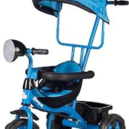 ViNi T.O.Y.S Sparx DX Trike Cycle for Kids 2-5 Years | Plug-and-Play System | 3 Wheels, Storage Basket | Durable Tricycle, Parental Control 30Kg Capacity | Cushioned seat guardrail | Baby Cycle | Blue-image-36
