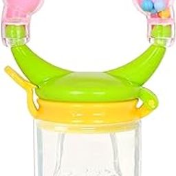 Silicone Baby Fruit Food Feeder Pacifier with Rattle & Teether | BPA-Free, Safe, Soft Nibbler with Dust Cover-image-41