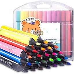 TOYSMAX Washable Watercolor Pens Set - Colouring Kit Art Markers Colour Sketch Pens Set Kids Artists Sketching Drawing Materials Craft Return Gift (24 watercolor pen set)-image-11