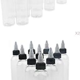 Enakshi® 60Pc Empty poly Squeeze Bottle with Twist Top Cap Tip Applicator 60/120ml|Health & Beauty | Natural & Alternative Remedies | Aromatherapy-image-34