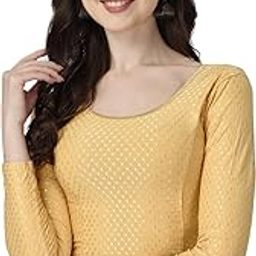 Womens Stretchable Full Sleeves Blouses Womens Lycra Blouses-image-12