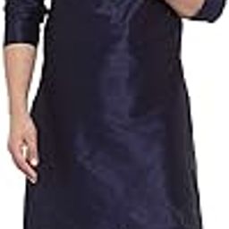 Men's Silk Blend Mandarin Collar Straight Olive Kurta With Churidar-image-65