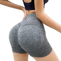 Sensual Lady High Waisted Yoga Biker Shorts for Women Tummy Control Leggings Butt Lifting Workout Shorts Quick Dry | Size -L/XL-picture-30