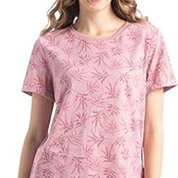 A144 Women's Super Combed Cotton Printed Fabric Relaxed Fit Short Sleeve T-Shirt (Prints May Vary)-image-43