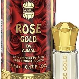 AJMAL Rose Gold Liquid Attar | Floral & Fruity Fragrance | Unisex Non-Alcoholic | Long Lasting Liquid Attar Men & Women - 5 Ml-17