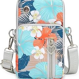 WOMEN'S SHOULDER CROSS BODY PURCE OXFORD CLOTH Multi Tropical style MULTI PURPOSE BAG-11