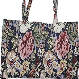Stylish Canvas Tote Bag for Women | Latest Embroidered Casual Handbag with Shoulder Straps-5