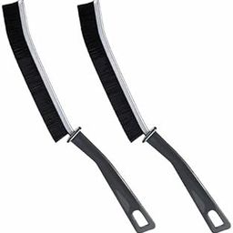 Hovico 2-Pcs Hard-Bristled Crevice Cleaning Brush, Gap & Grout Brush for Kitchen, Bathroom & Bathtubs, Plastic Handle, Black-image-9