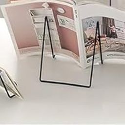 Indian Decor. 31795 Decorative Cookbook Metal Wire Plate Holder Stand for Kitchen and Household Display Tablets; Books; Pictures (Large)-picture-14