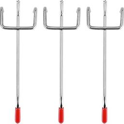 Pasuihcay 25Pcs 100Mm Hooks Slat Wall Retail Display Shop Peg Hang Fits Home Hanger Chrome Metal 1-1.5Kg Loading-22