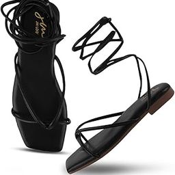 Fashion Stylish Casual Lace up flatform Sandal, Fancy Solid Comfortable Sole Ope toe For Womens & Girls-image-13