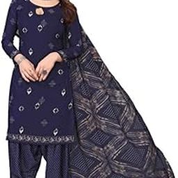 Women's Crepe Printed Unstitiched Dress Material-picture-10