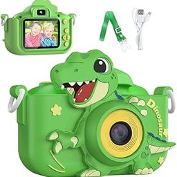 lagertha 48MP Kids for Girls Boys 3-12 | Video Selfie with 32GB SD Card & Silicone Cover | Christmas & Birthday Gift for Kids | HD Digital Toy for Children | Green |-image-68
