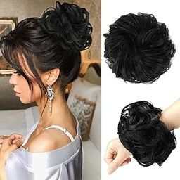 BLUSHIA Synthetic Bun Extension And Wigs Artificial Juda For Women And Girls, 35 Gram, Natural Black-image-87
