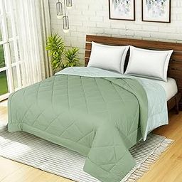 Sofolite Home Reversible ultrasonic Quilted ac Comforter/Quilt Bed Cover for Double/King Size Bed Luxury Breathable Cozy Super Soft Ac Comforter-image-29
