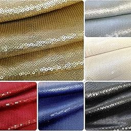 3mm Micro Mini Matte Sequins on Stretch Polyester Spandex Jersey Fabric (Red)-image-17