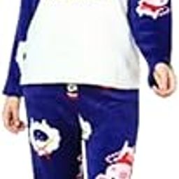 Women's Regular Fit Soft Woolen Printed Night Suit Set of Tshirt & Pyjama for Winter Wear-picture-26