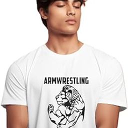 Arm Wrestling T-Shirt for Men & Women | Sweat-Absorbing Dotted Fabric | Unisex Gym & Combat Sports Tee | Breathable Activewear-image-65