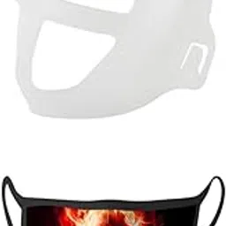 myaddiction Skull Print Washable Breathable Face Mask with Support Bracket17x12cm Type 4-picture-28