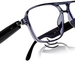 Jodykoes Open media 8 in modal Smart Glasses with Built-in Speakers, Voice Assistant & Prescription Lenses | Square Bluetooth Audio Eyewear (Blue)-image-56