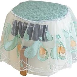 Mastyle Air Fryer Dust Cover with Lace Embroidery | Cute Fruit Protection Cloth for Kitchen Electric Home Appliances | Avocado Blue | 25 * 25 cm-image-98