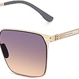 LUXE Trendy Rectangular Sunglasses for Men & Women | Latest Trendy Design | Lightweight & Stylish Eyewear (Large Size)-image-38