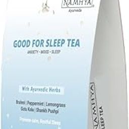Namhya Sleep Tea (100g) | Ayurvedic Herbal Tea with Chamomile, Lavender, Peppermint & Lemongrass | Natural Sleep Aid for Insomnia | Caffeine-Free | Loose Tea Leaves-2