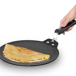FUTURA Hawkins 30 cm Dosa Tava, Non Stick Dosa Tawa, Induction Dosa Tawa, Black (INDT30)-image-34