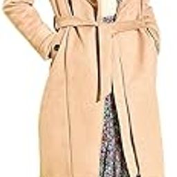 Beige Coat with Waist Tie-up Belt and Pocket Details.-image-65