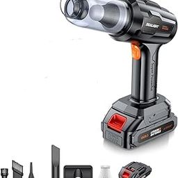 NIYANETAIL Handheld Cordless Car Vacuum – Portable Mini Vacuum Cleaner with 21000Pa High-Power Suction, Long Battery Life, 18V/120W for Car, Home, Office, Pet Cleaning-image-2