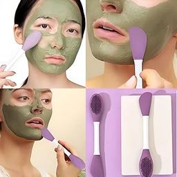 2pcs Double-Headed Silicone Face Mask Brush | Face Cleansing And Applying Mud Mask Beauty Salon Special Brush | Facial Scrub Silicone Wash Scrubber Face Tools-19