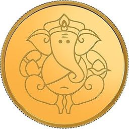 24K (999) 0.5gm Lord Ganesha BIS Hallmarked Gold Coin-image-80