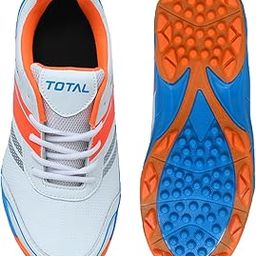 Total True Cricket Shoes for Men & Boys Rubber Spike Sole Lightweight & Breathable Mesh Non-Slip Grip Sports Shoes for Turf, Hard Ground & Practice Matches-13