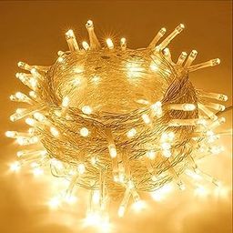 Homesake® 36 Feet Long 40 LED Power Pixel Serial String/Fairy Light | Plug Sourced | Home & Outdoor Decoration, Diwali, Christmas, Wedding, Party, Festival Ladi Jhalar Lights (Pack of 1 Warm White)-11