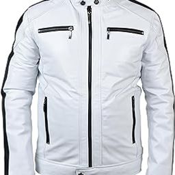Genuine & Pure Leather Jacket | Mens Solid Biker Jacket | Full Sleeve Solid Jacket for Men's Biker Style | 2 Inside & 4 Outside Pockets with Zipped Sleeve-image-13