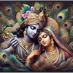 Eurotex Radha Krishna Wall Painting for Bedroom, Vastu Perfect Canvas Painting for Couples to Enhances Love (size 24inx36in, Wrapped Frames)-image-43