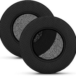 Brainwavz Round Replacement Memory Foam Earpads - Suitable for Many Other Large Over The Ear Headphones - Sennheiser, AKG, HifiMan, ATH, Philips, Fostex (Perforated Black)-picture-5