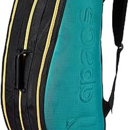 Apacs TripleAce Xtra | 3811 Bag | Professional | Three Extra Large Compartments | Durable Rigid Construction | Premium Fabric | Badminton Kitbag (Black Turquoise)-image-15