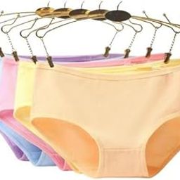 Women's & Girl Regular wear Mid Waist Super Soft Cotton Hipster Ladies Plain Panty Inner Elastic Underwear (Multi-Mix-Color-Pack-of-3)-image-65