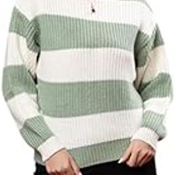 Women’s Woolen Striped Pullover Sweater | Full Sleeve Round Neck Winterwear | Cozy, Stylish & Warm Knit Sweater for Girls & Ladies-image-98