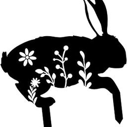 HEAVENGLOW Garden Stakes Rabbit Acrylic Garden Statues Decorative for Outdoor Style B-image-29