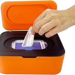 Mishrit Wipes Dispenser with Silicone Non-Slip Pad Large Capacity Baby Wipes Holders Case Keeps Wipes Fresh Wipes Container Dustproof Tissues Wipes Case with Lid-picture-19